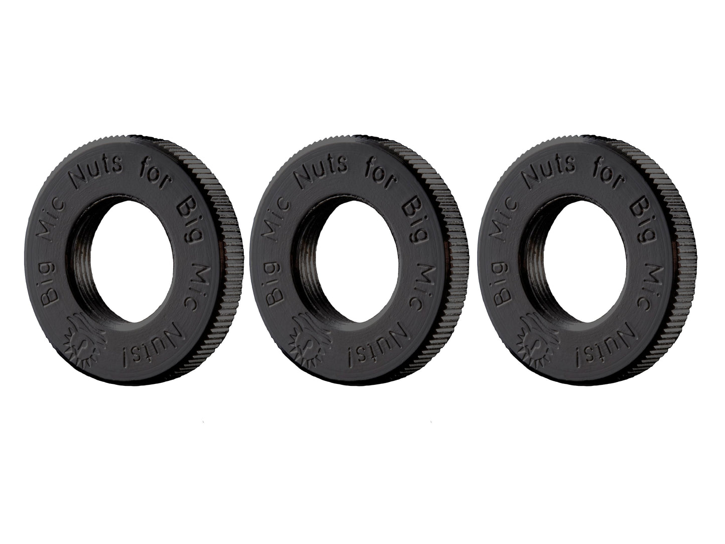 Jam Nut 3 Pack Black